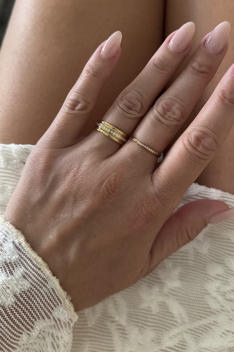 Eternal Sparkle Band Ring, Alternate, color, Gold