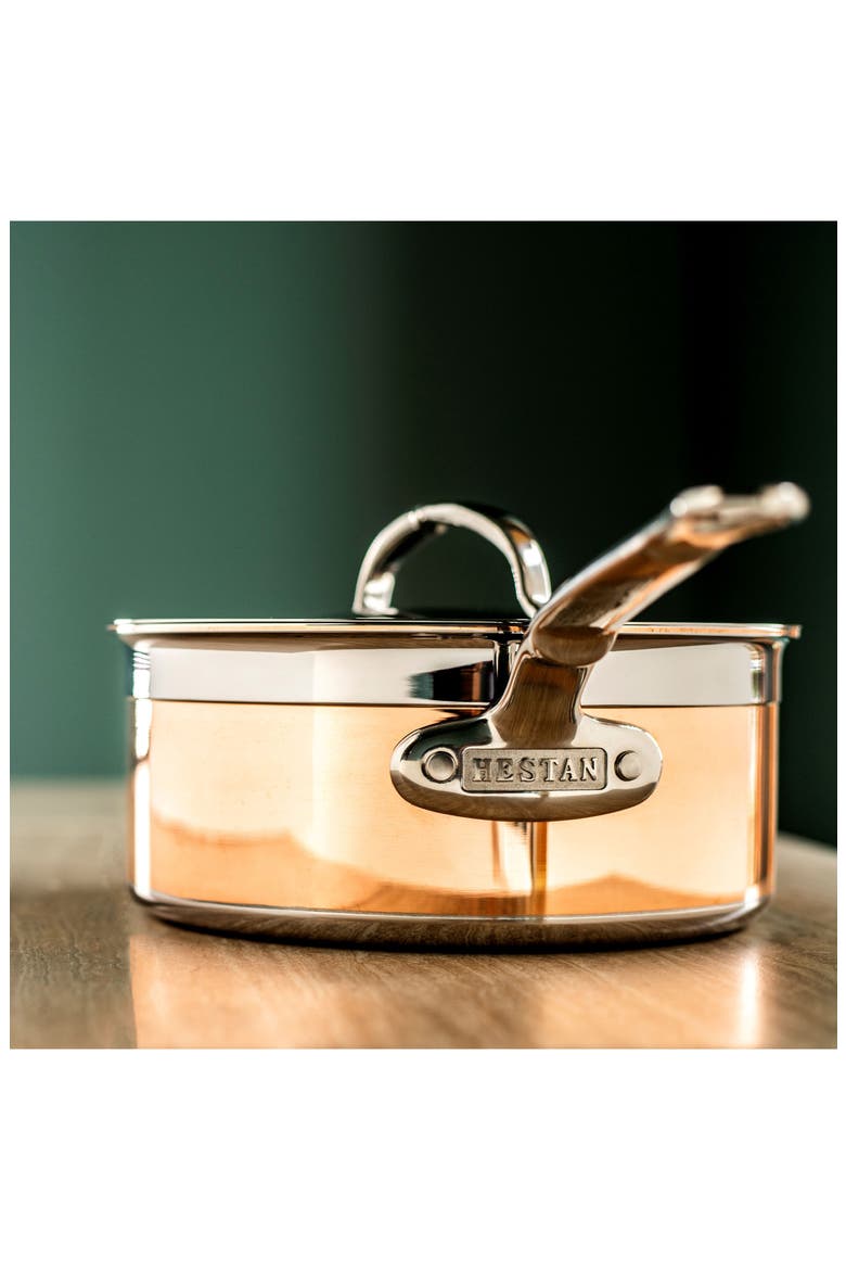 CopperBond 1.5-Quart Saucepan with Lid, Alternate, color, COPPER