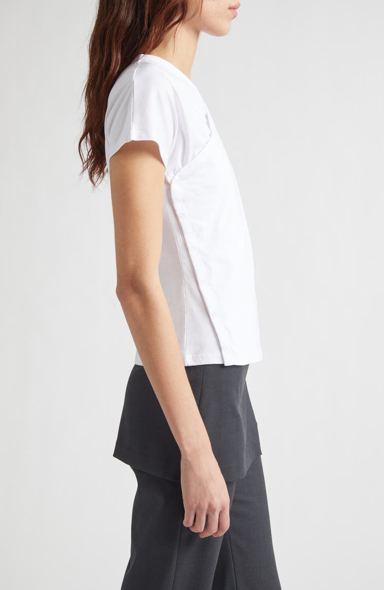 Paloma Wool Olimpia Side Snap Cotton Top, Alternate, color, White