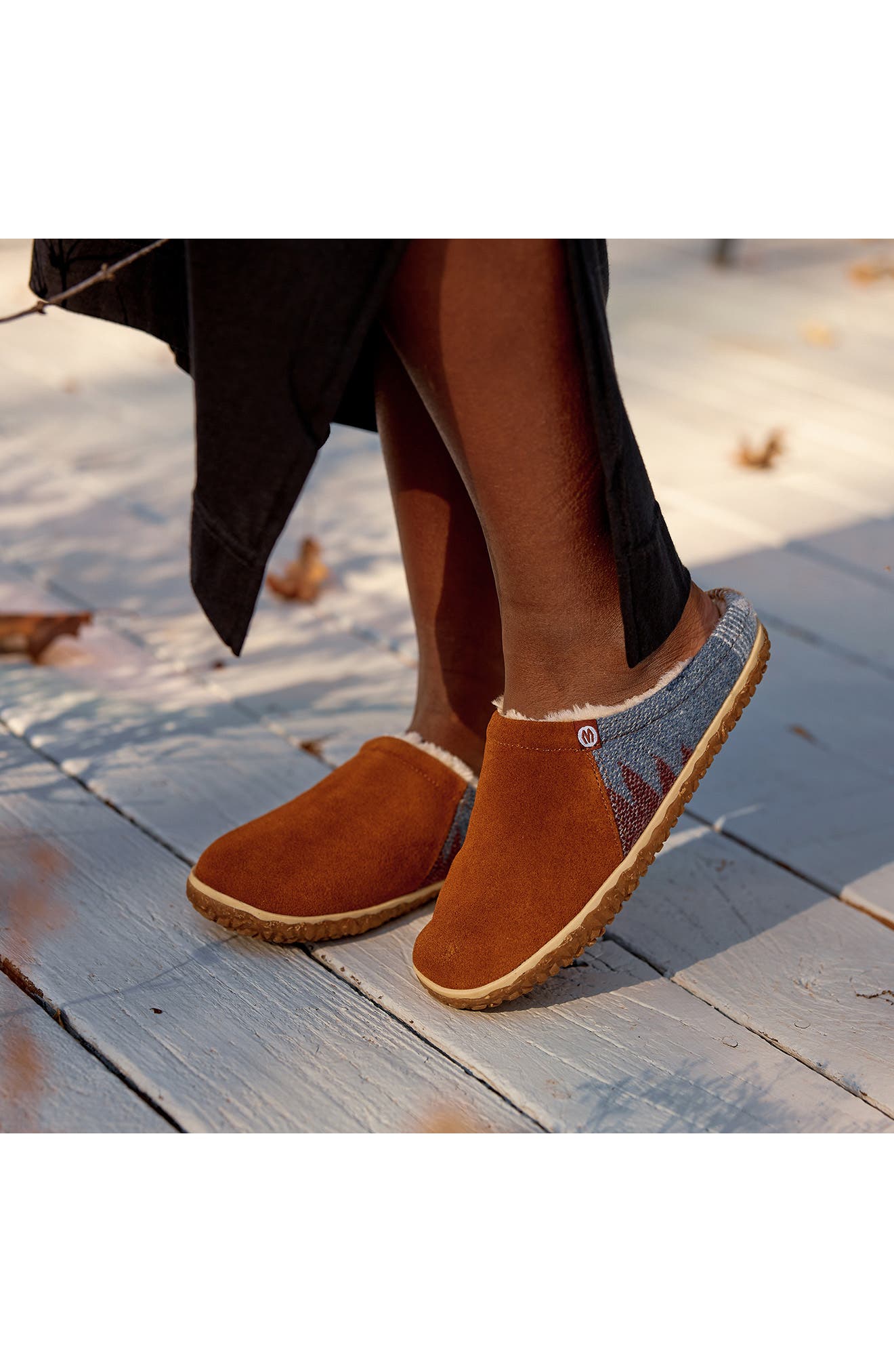 Tahoe Faux Fur Lined Slipper, Alternate, color, BROWN