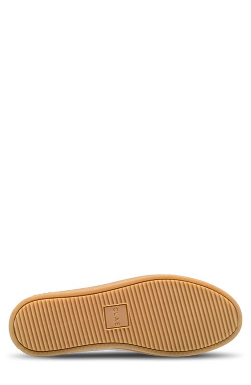 Clae Bradley Low Top Leather Sneaker In White