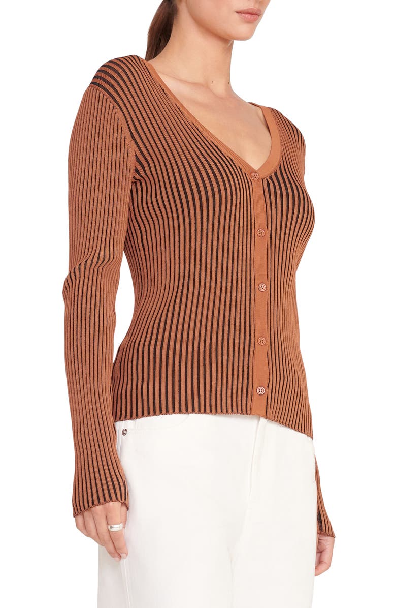 STAUD Cargo Ribbed Cardigan, Alternate, color, 