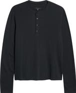 rag & bone Textured Knit Long Sleeve Henley