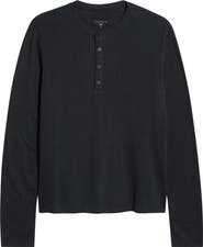 rag & bone Textured Knit Long Sleeve Henley