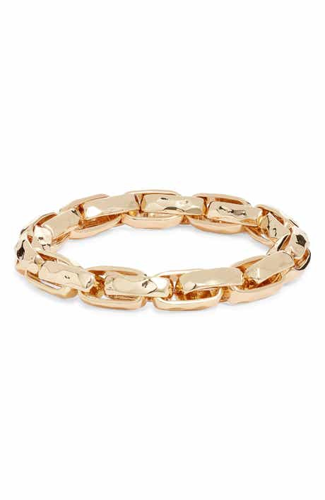 Nordstrom Hammered Link Stretch Bracelet