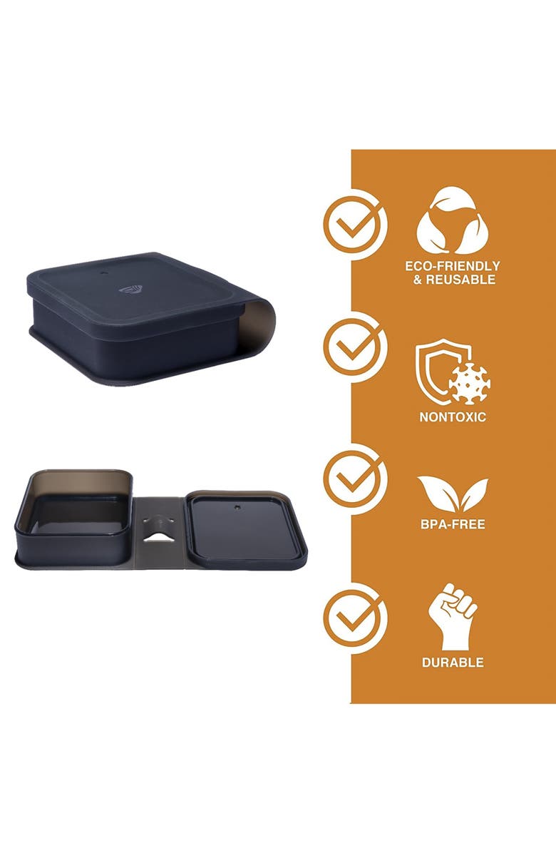 Silipint Silicone Go Go Bowls 2pk, Alternate, color, Black