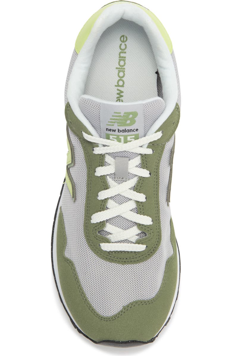 New Balance 515 Sneaker, Alternate, color, Raincloud/ Dry Lime