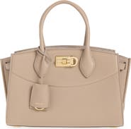 FERRAGAMO Small The Studio Soft Leather Top Handle Bag