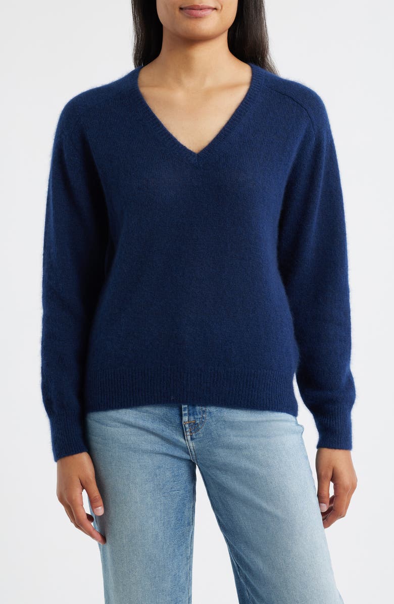 MARGARET O'LEARY Cashmere & Silk Sweater, Main, color, 