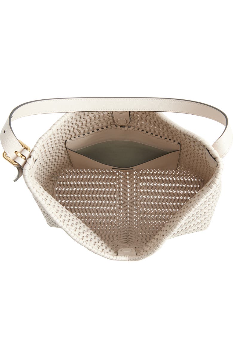 Anya Hindmarch The Neeson Herringbone Woven Leather Hobo, Alternate, color,