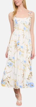 Blu Pepper Floral Print Sleeveless Maxi Dress
