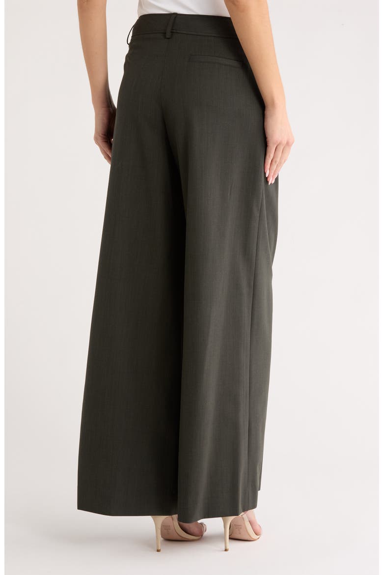 New Didi Wide Leg Wool Blend Pants, Alternate, color, MILITARY
