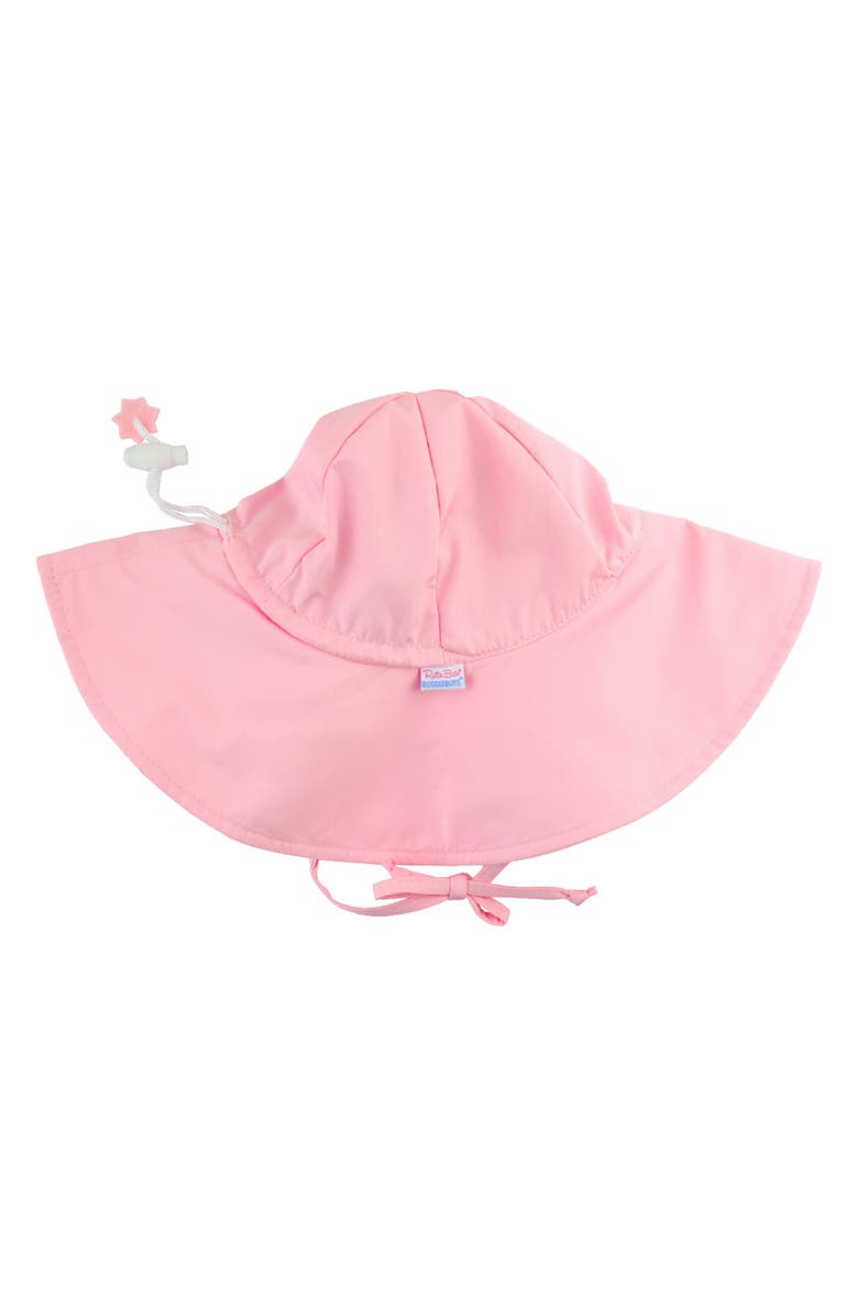 RuffleButts Watermelon One-Piece Rashguard Swimsuit & Hat Set, Alternate, color, 