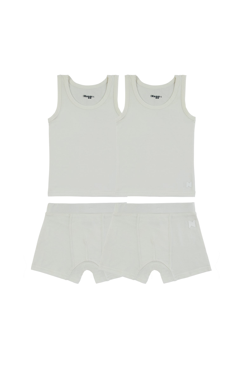 Cotton Blend Undergarments, Main, color, White