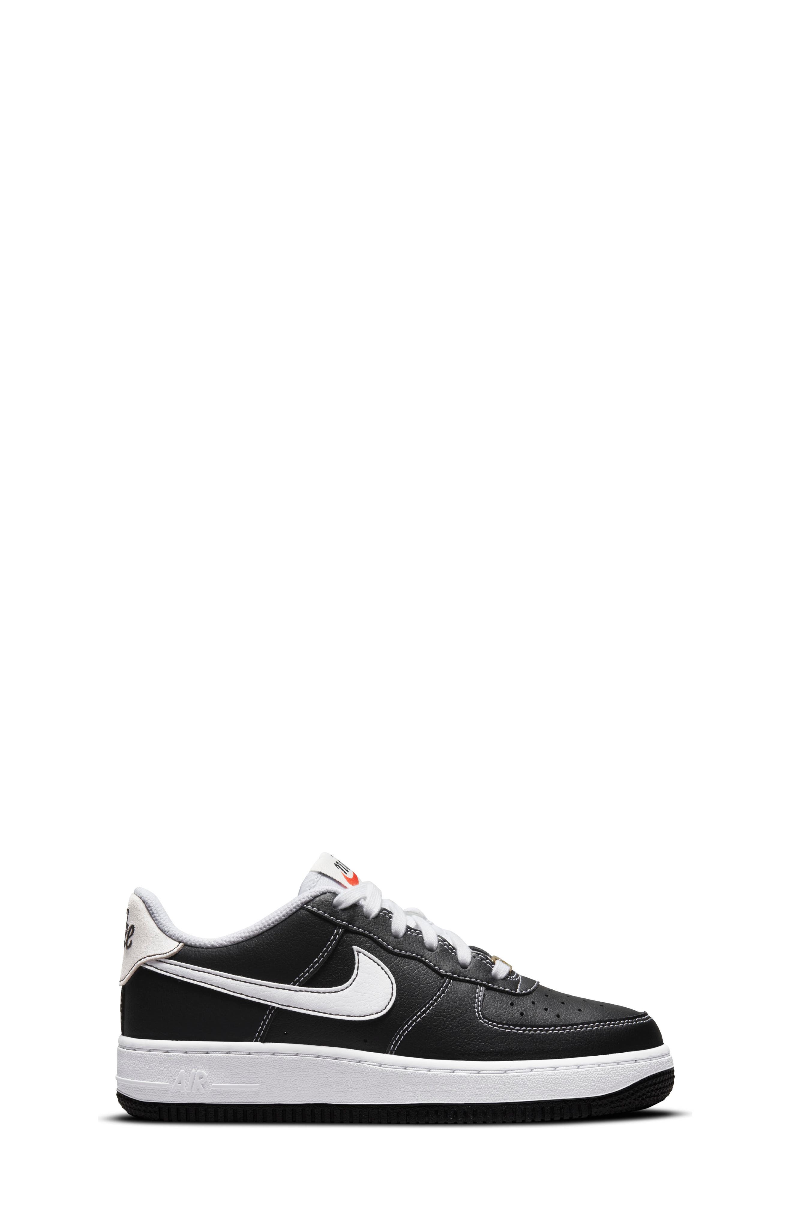 Air Force 1 Sneaker, Alternate, color, BLACK/ WHITE/ BLACK/ SAIL