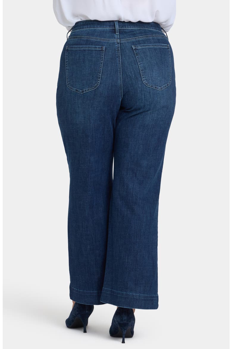 Teresa Slit Hem Wide Leg Jeans, Alternate, color, LOUVRE SAPPHIRE