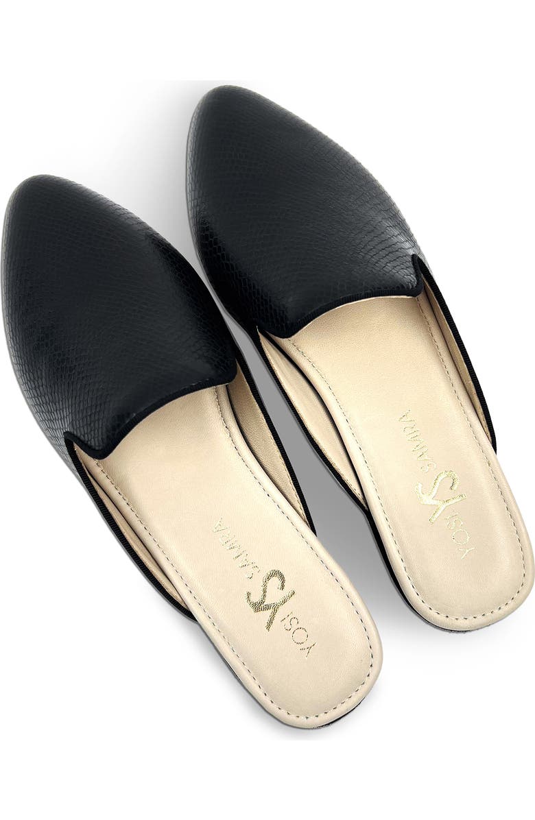 Yosi Samra Vidi Snake Embossed Mule, Alternate, color,