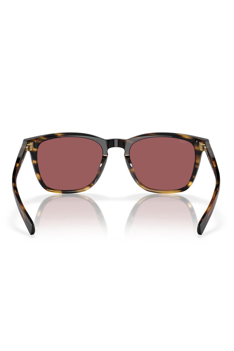 Sullivan 53mm Mirrored Square Sunglasses, Alternate, color, TORTOISE/ GOLD MIRROR