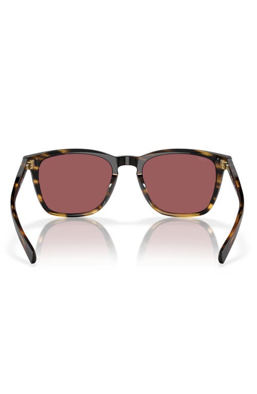 Costa Del Mar Sullivan 53mm Mirrored Square Sunglasses In Brown