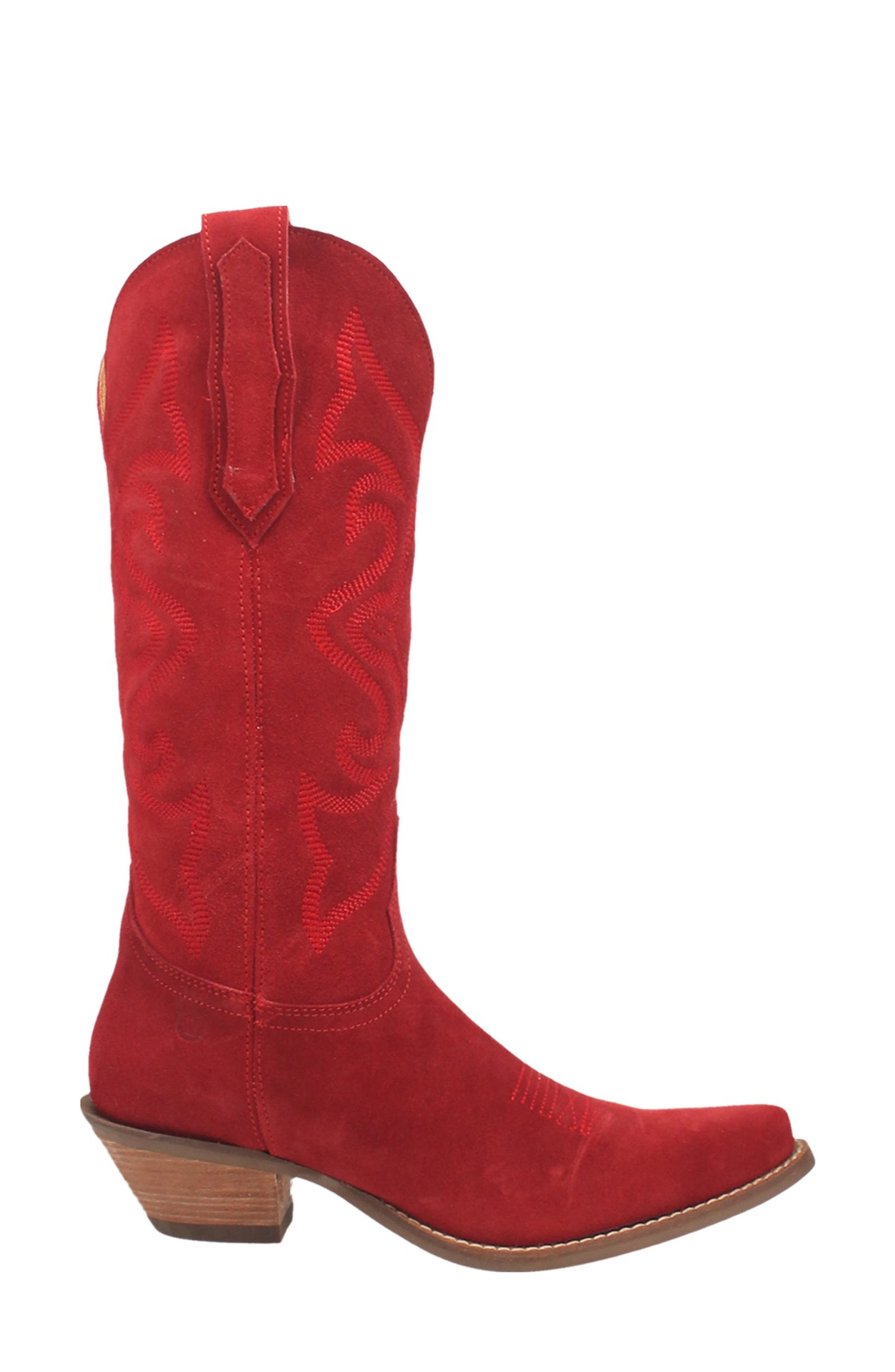Out West Cowboy Boot, Alternate, color, RED