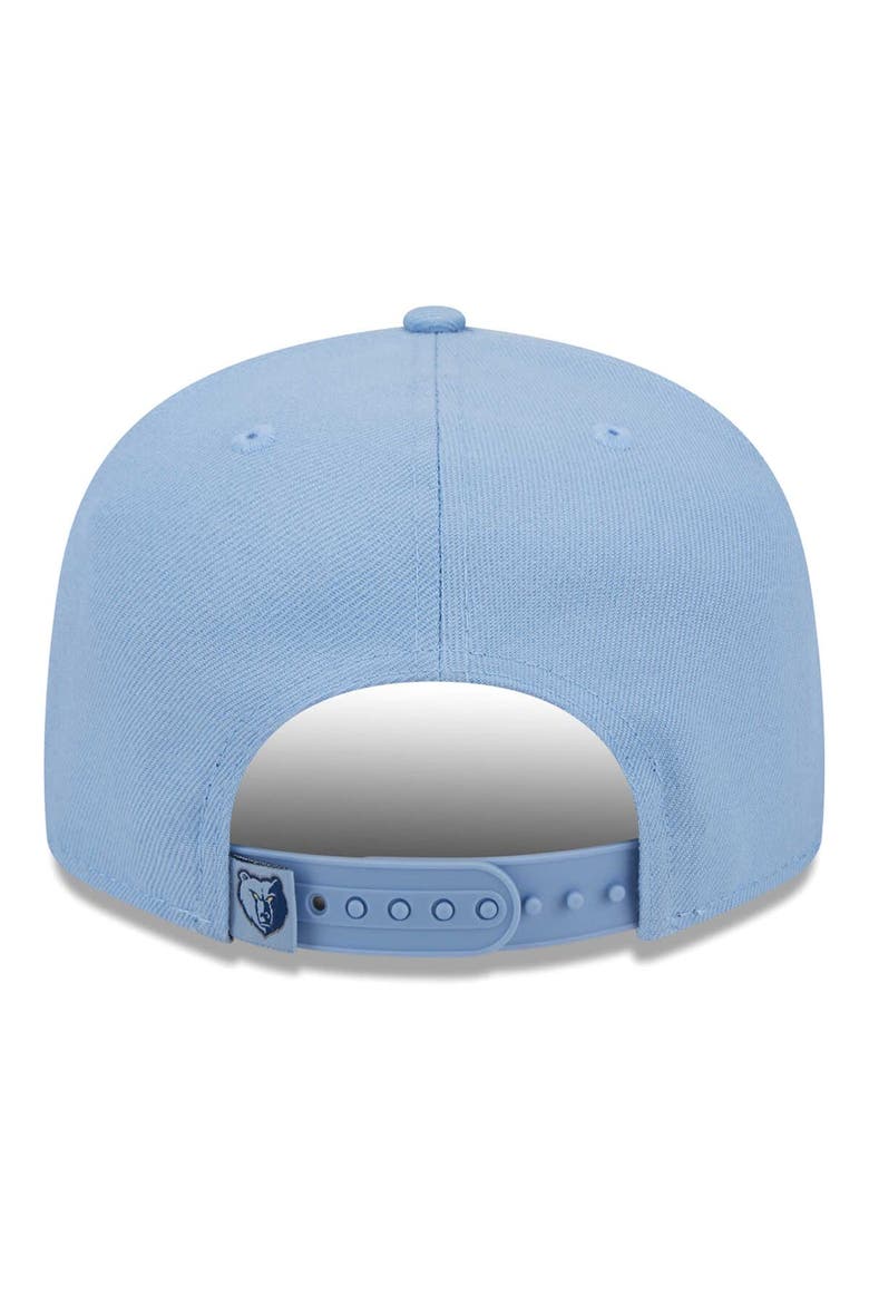 Men's New Era Light Blue Memphis Grizzlies Side Logo 9FIFTY Snapback Hat, Alternate, color, Light Blue
