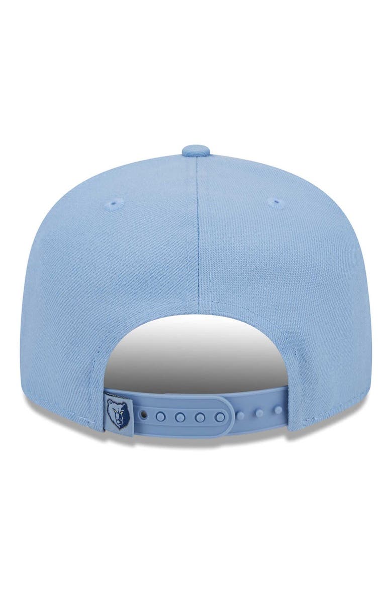 New Era Men's New Era Light Blue Memphis Grizzlies Side Logo 9FIFTY Snapback Hat, Alternate, color, 