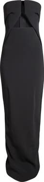 Rick Owens Prong Cutout Strapless Gown