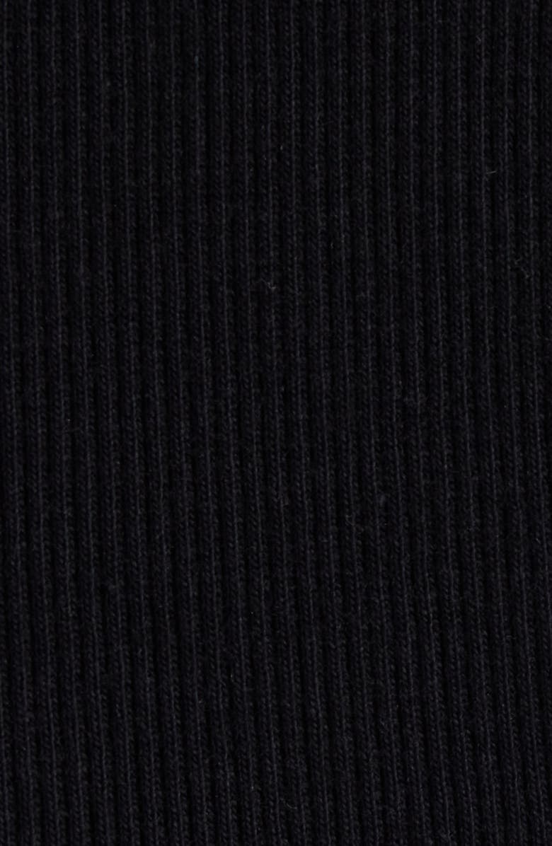 Courrèges Double Buckle Rib Tank, Alternate, color, Black