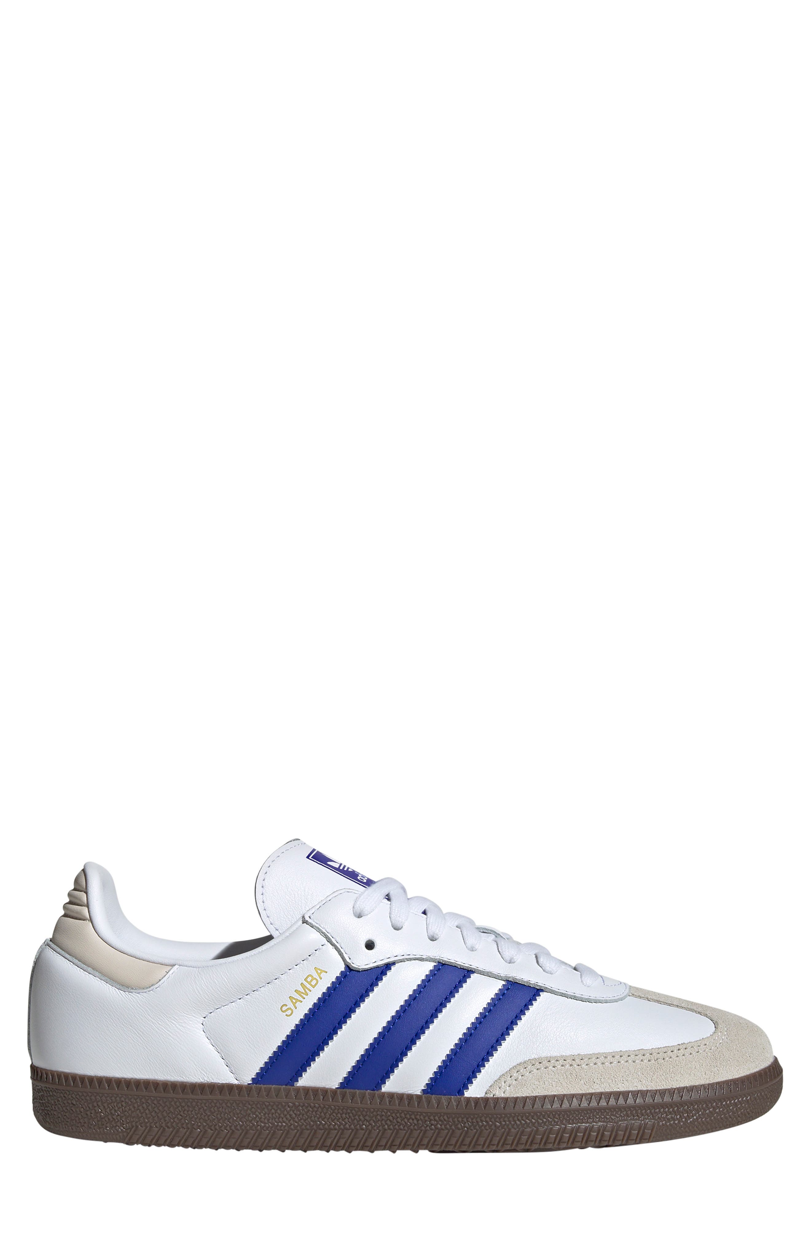 Gender Inclusive Samba OG Sneaker, Alternate, color, WHITE/LUCID BLUE/GUM