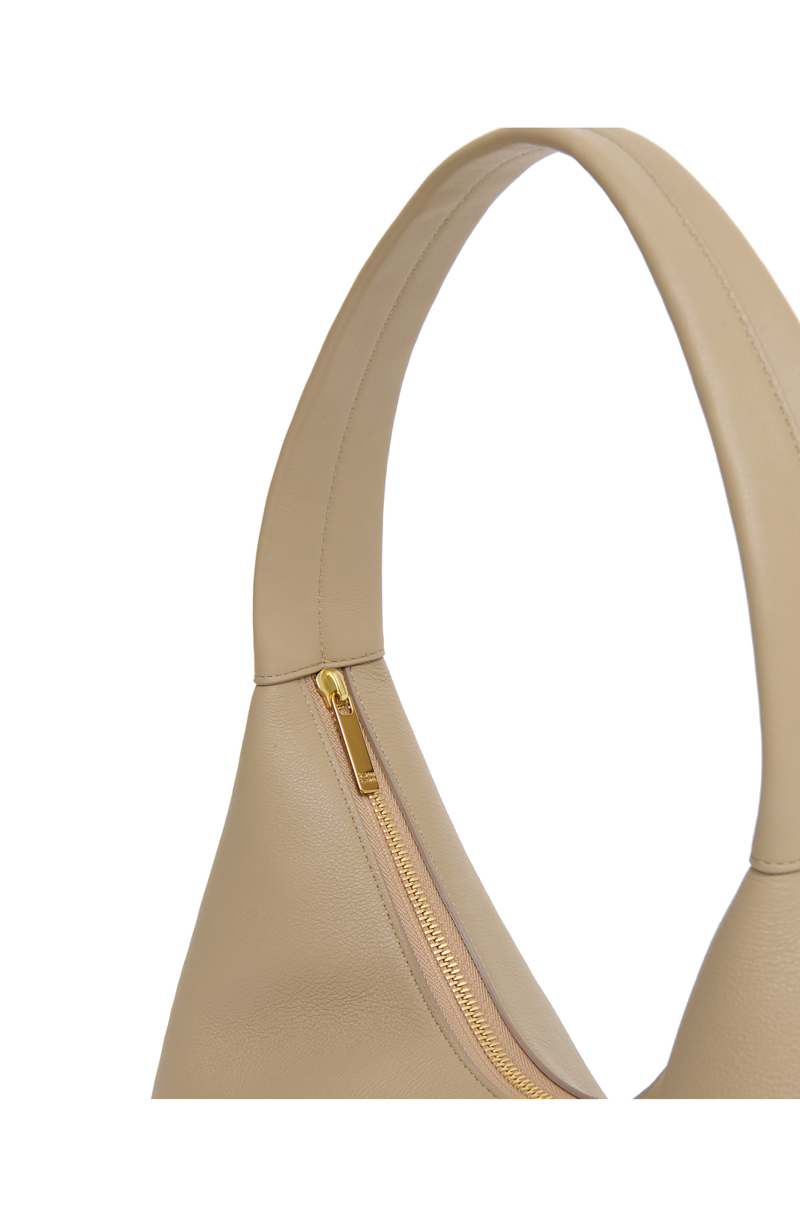 Mansur Gavriel Candy Baguette Leather Shoulder Bag, Alternate, color, Warm Grey