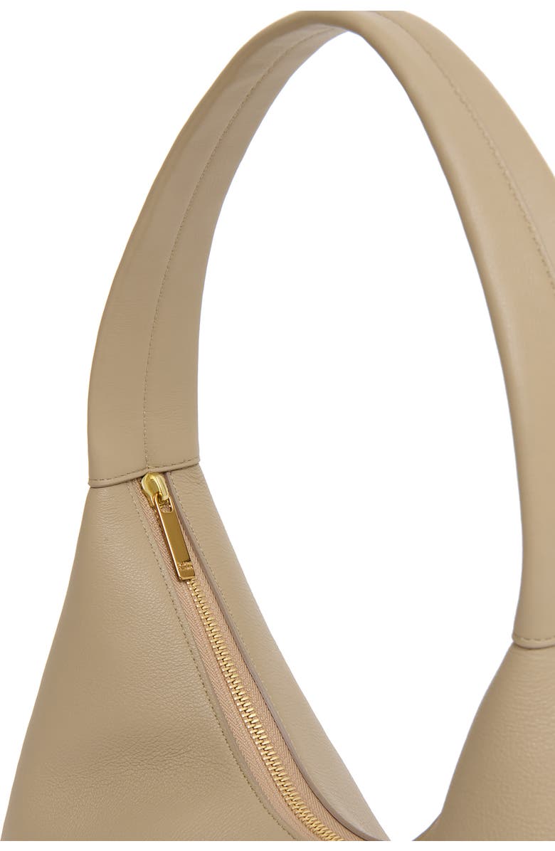 Mansur Gavriel Candy Baguette Leather Shoulder Bag, Alternate, color, Warm Grey