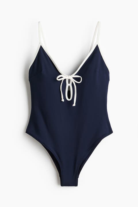 Padded-cup High Leg Swimsuit