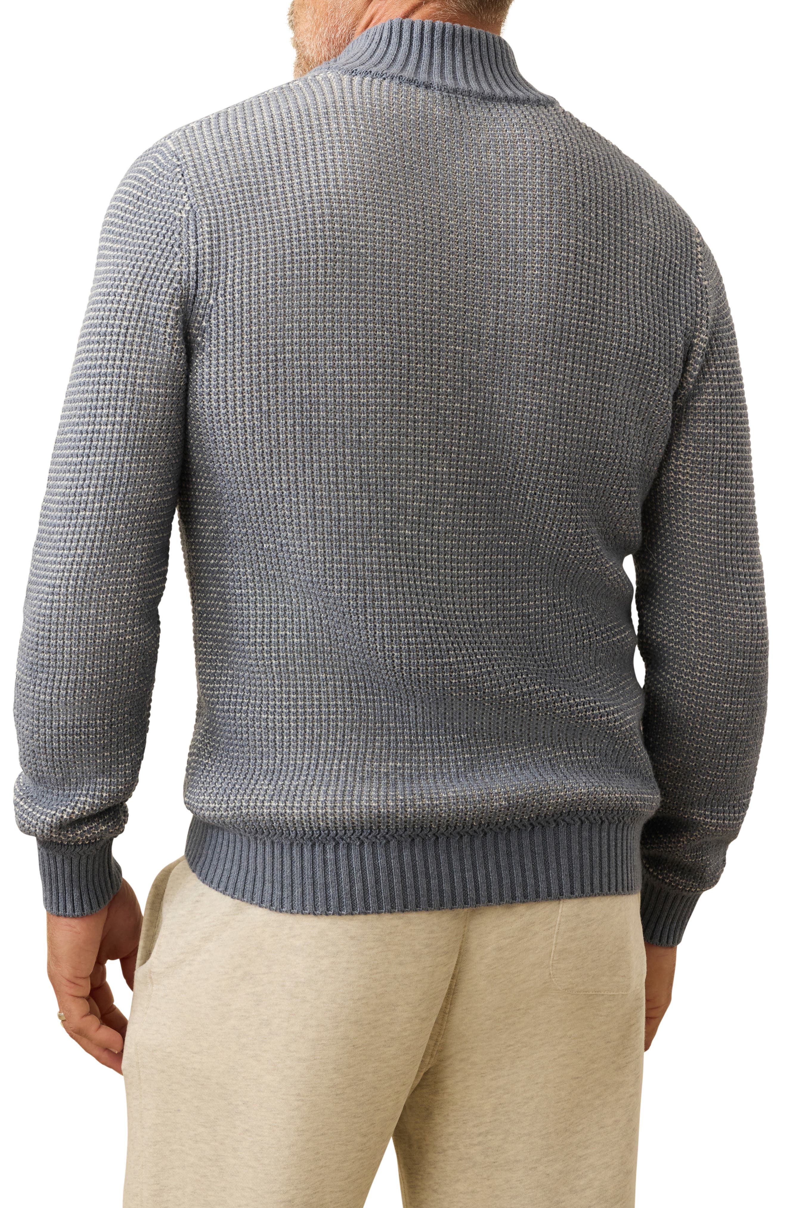 Quarter Button Organic Cotton & Cashmere Sweater - image 2