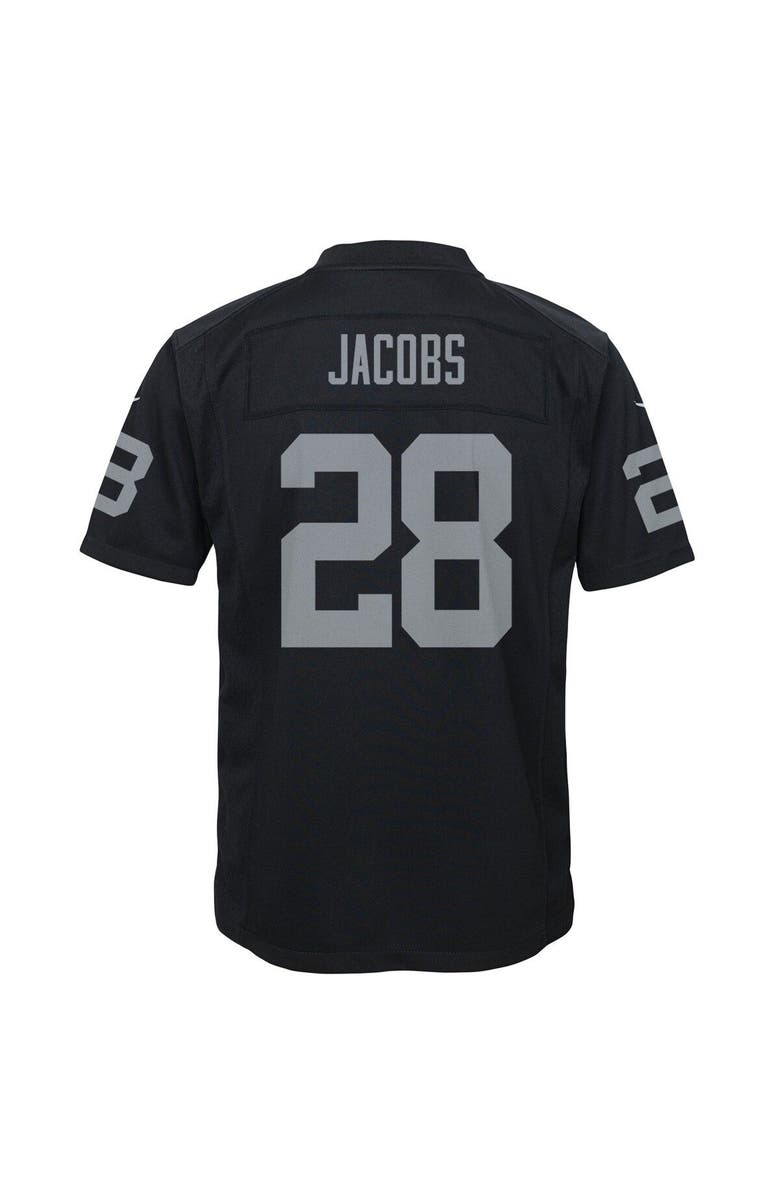 Nike Youth Nike Josh Jacobs Black Las Vegas Raiders Game Jersey, Alternate, color,