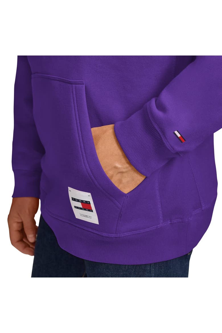 Men's Tommy Jeans Purple Los Angeles Lakers Sebastian Pullover Hoodie, Alternate, color, Purple
