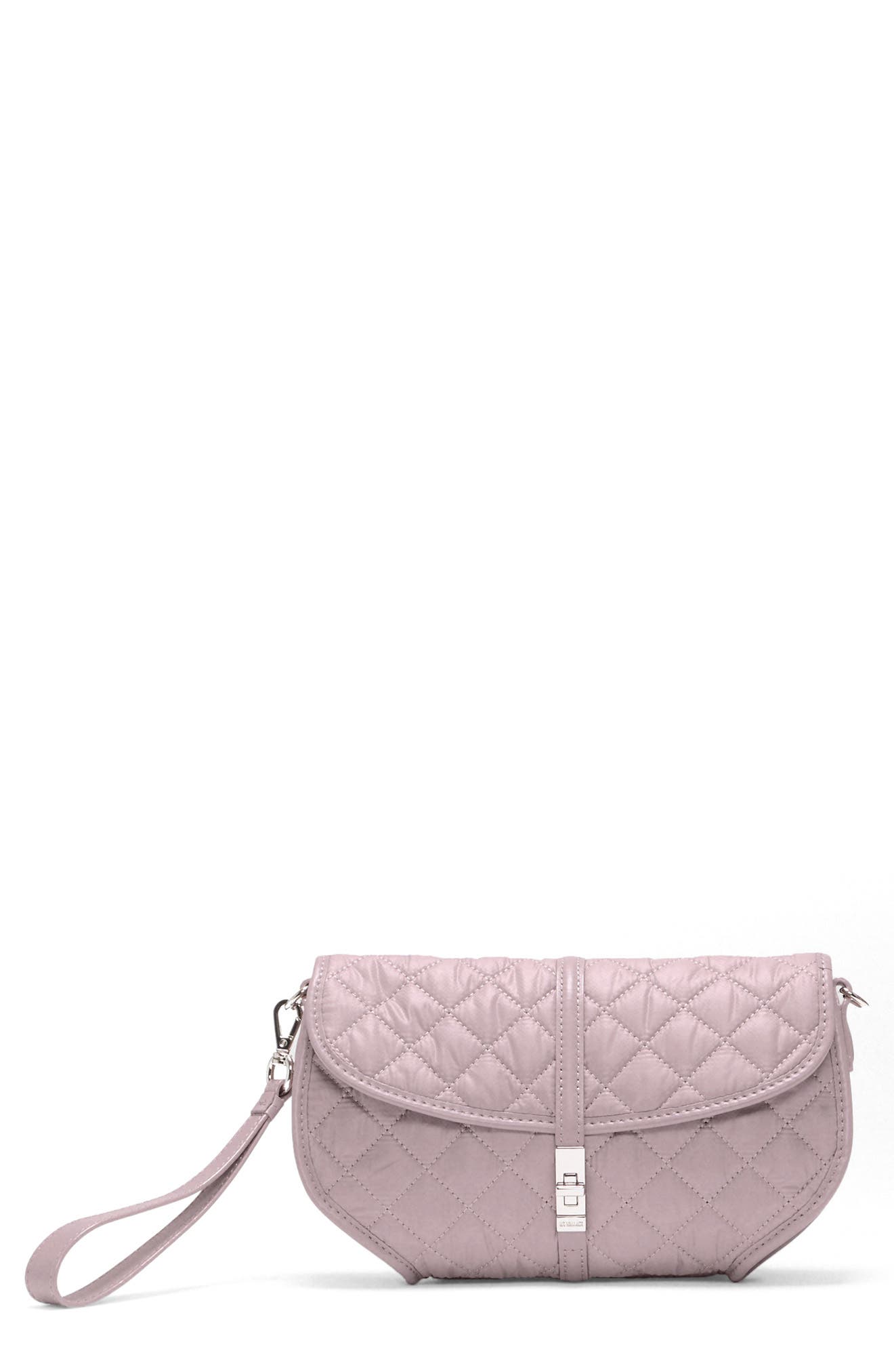 Small Astor Convertible Leather Trim Clutch, Main, color, QUAIL