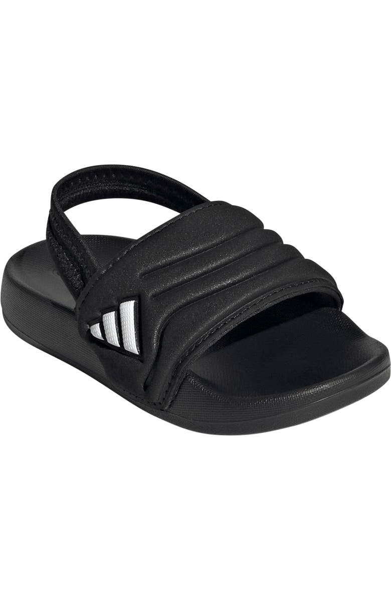 adidas Kids' Adilette Estrap 2.0 Slide Sandal, Main, color, Core Black/ Footwear White