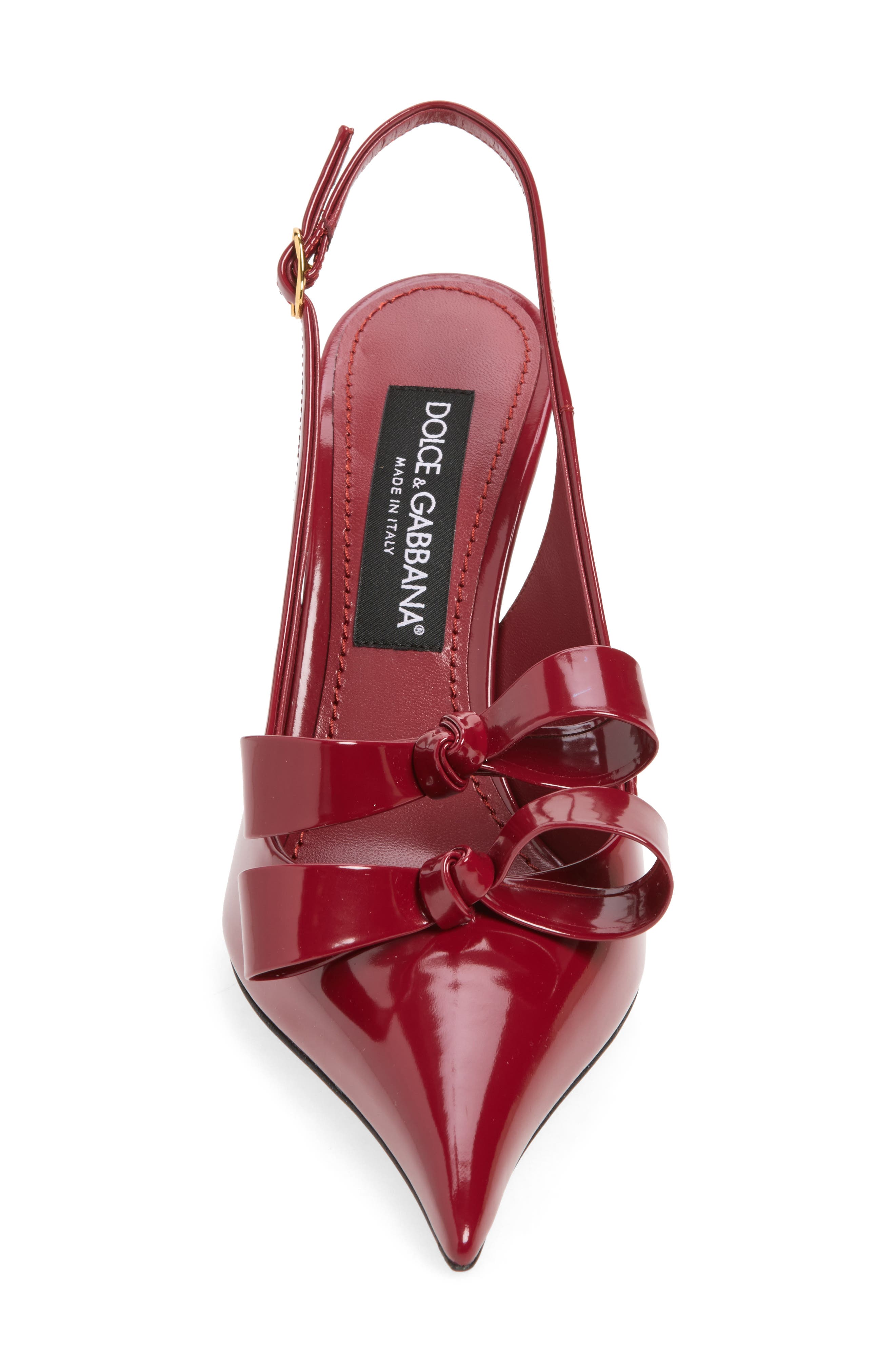 Coeur Leather Slingback Pointed Toe Pump, Alternate, color, TONO VINO
