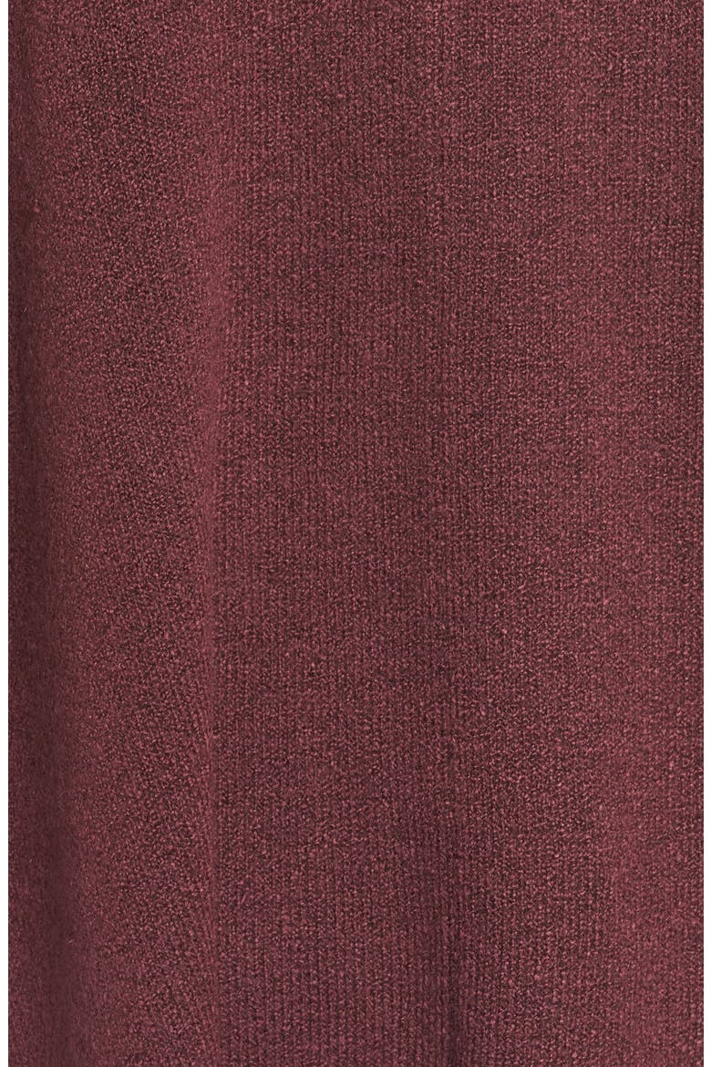 Cowl Neck Sweater Poncho, Alternate, color, BURGUNDY FIG