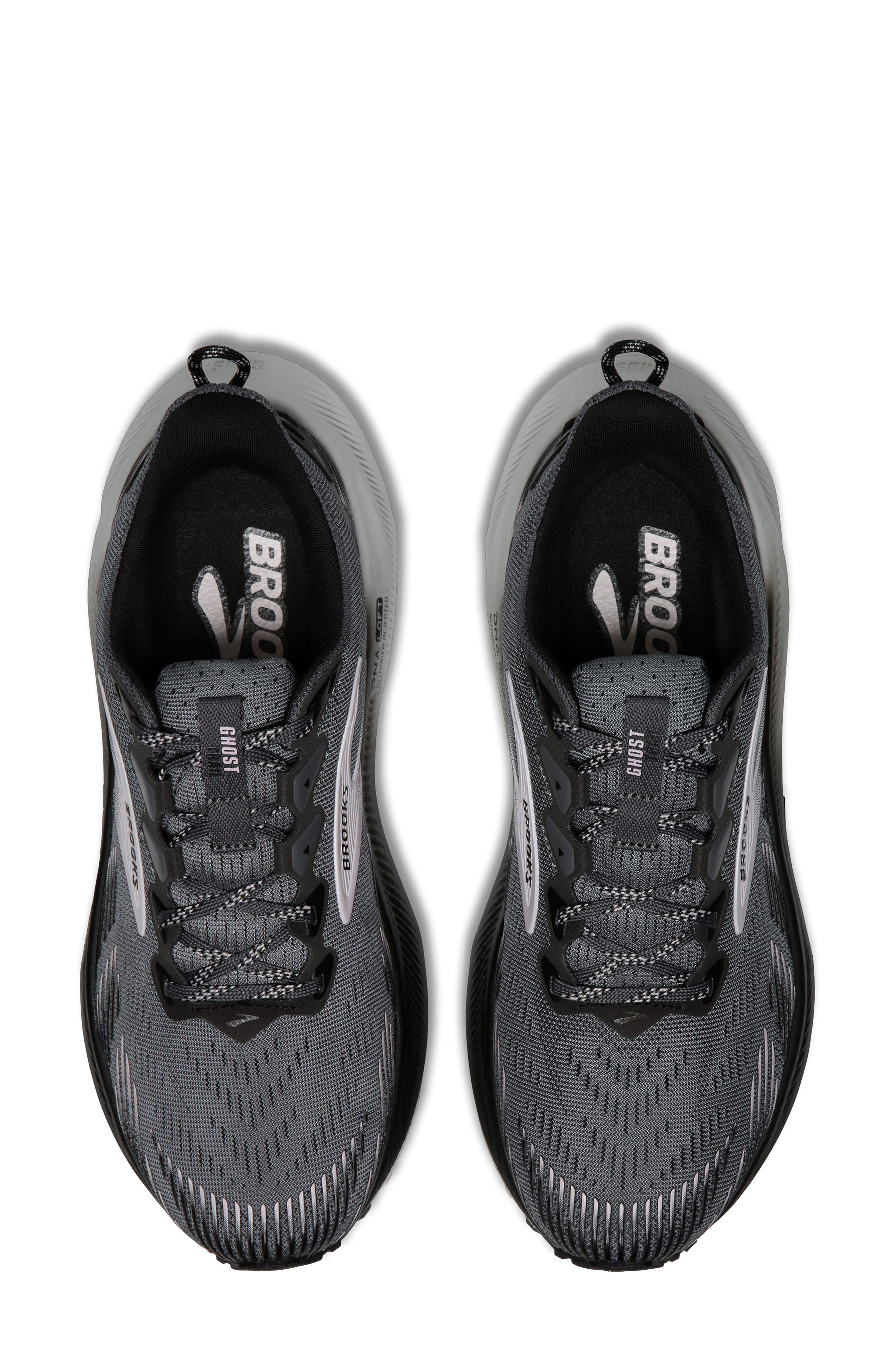 Brooks Ghost Trail Running Shoe, Alternate, color, Poppy Seed/ Black/ Pink