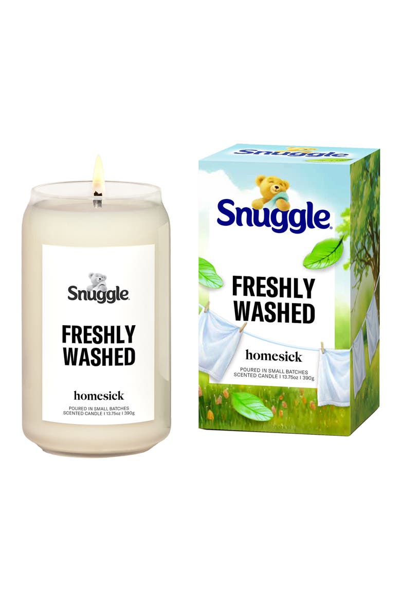 Snuggle Freshly Washed Candle, Main, color, NO COLOR