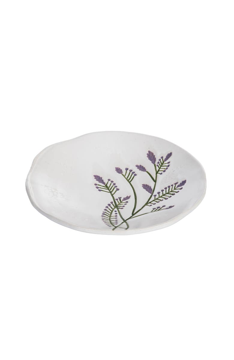 Gallerie II Lavender Floral Botanical Spring Novelty Decorative Bowl Plate, Alternate, color, Purple