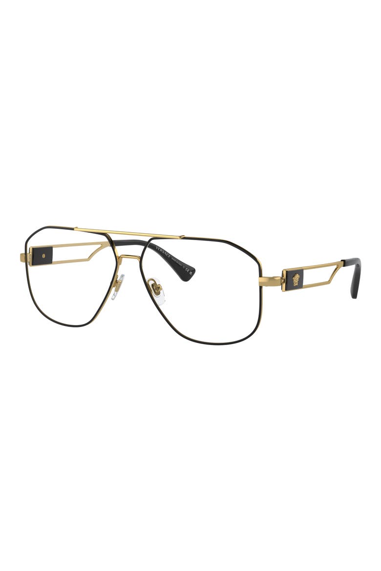 59mm Pilot Optical Glasses, Alternate, color, BLACK GOLD