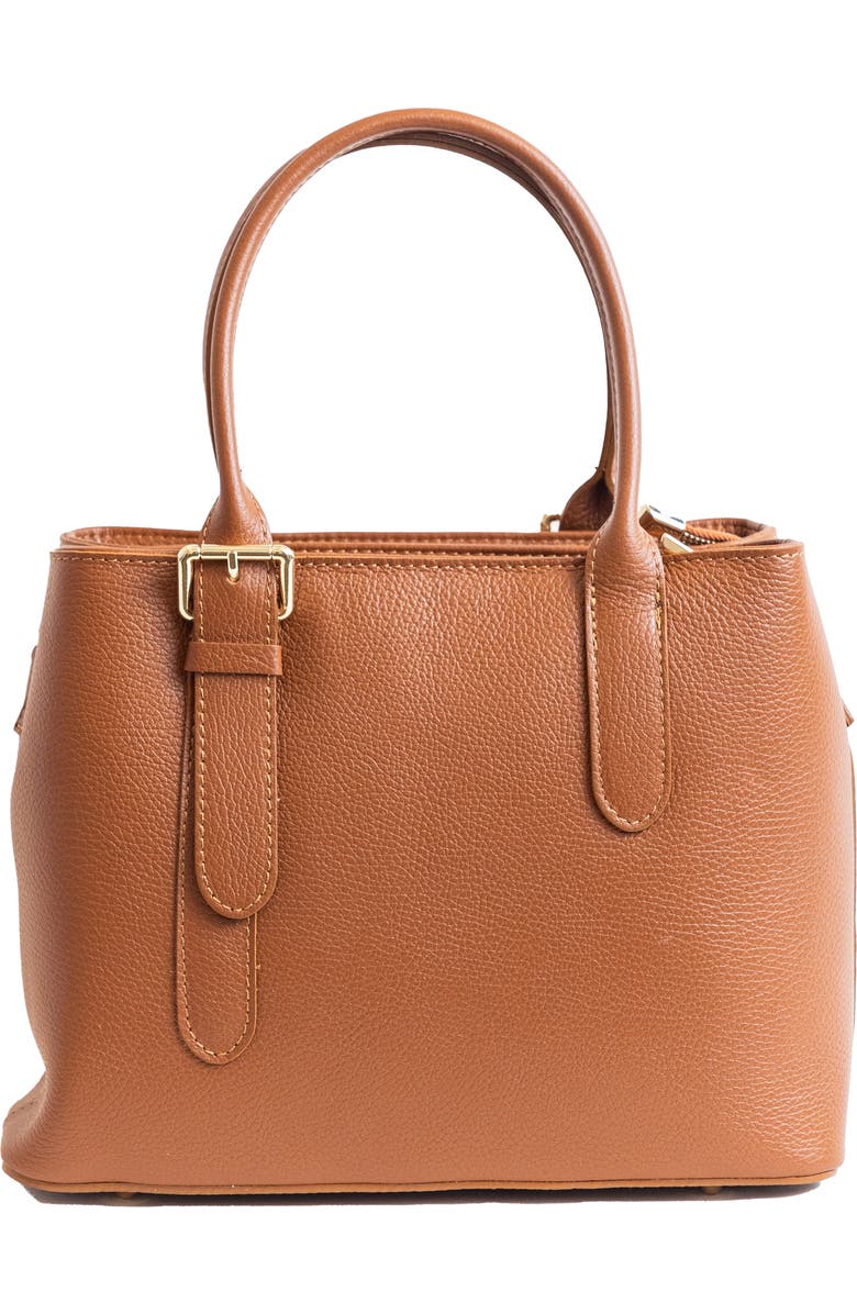 Persaman New York Leather Tote Bag, Main, color, Brown