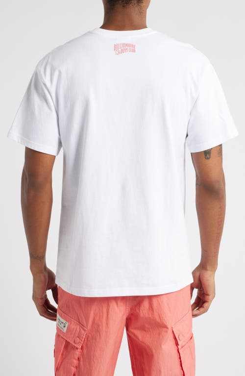 Billionaire Boys Club Astronaut Diamond Dollar Cotton Graphic T-shirt In White