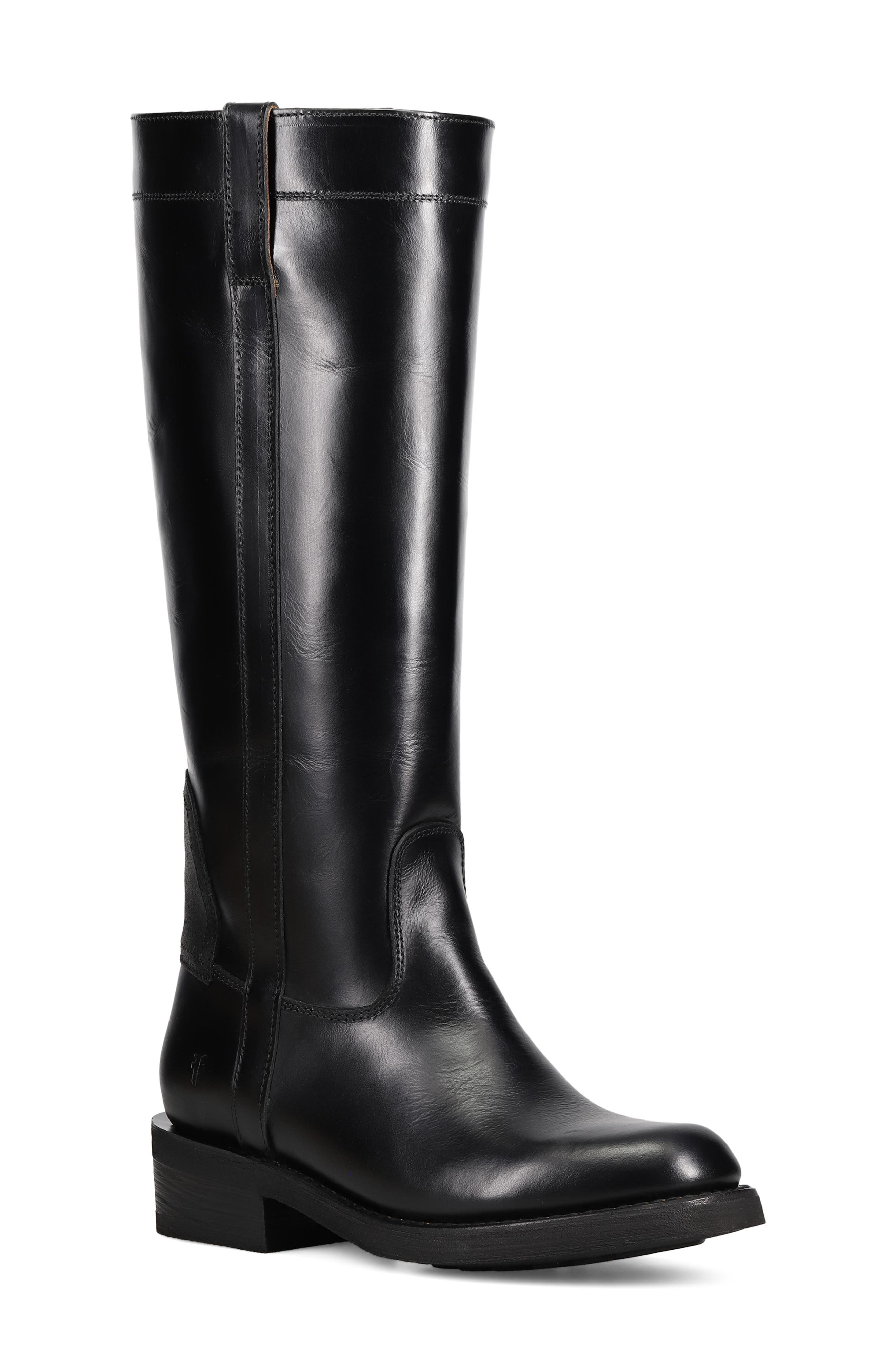 Frye Viv Knee High Riding Boot, Main, color, Black