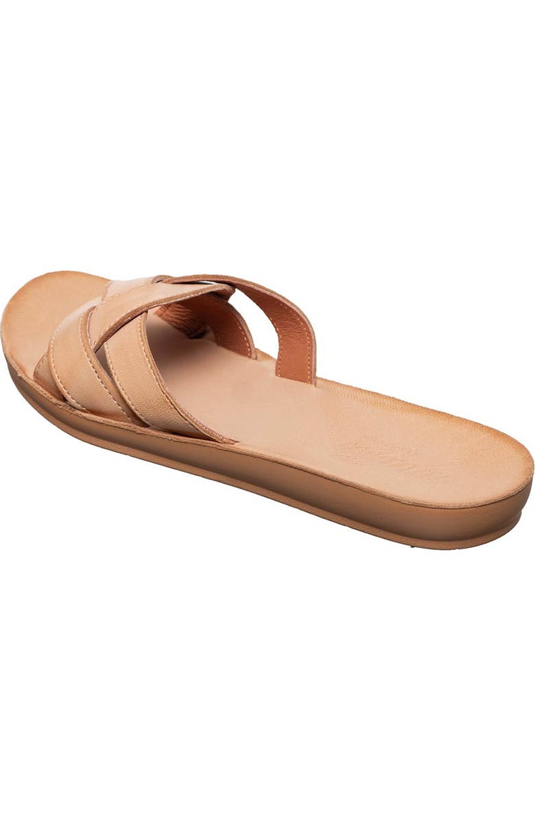 ANTELOPE Alta Woven Leather Slide Sandal, Alternate, color, Tan
