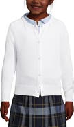 Lands' End School Uniform Girls Cotton Modal Cardigan Sweater