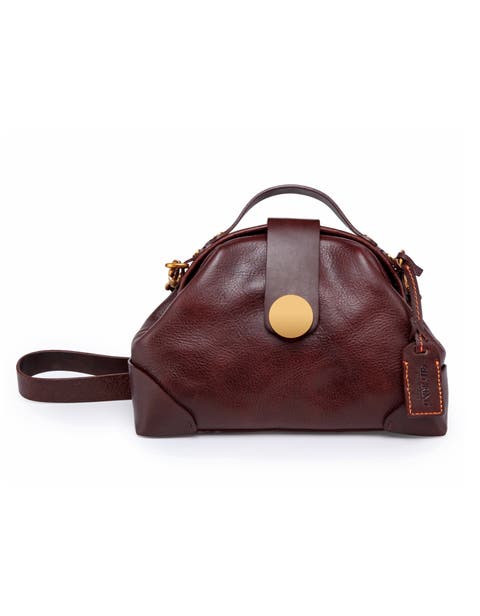 Romani Genuine Leather Compact Doctor Crossbody Bag