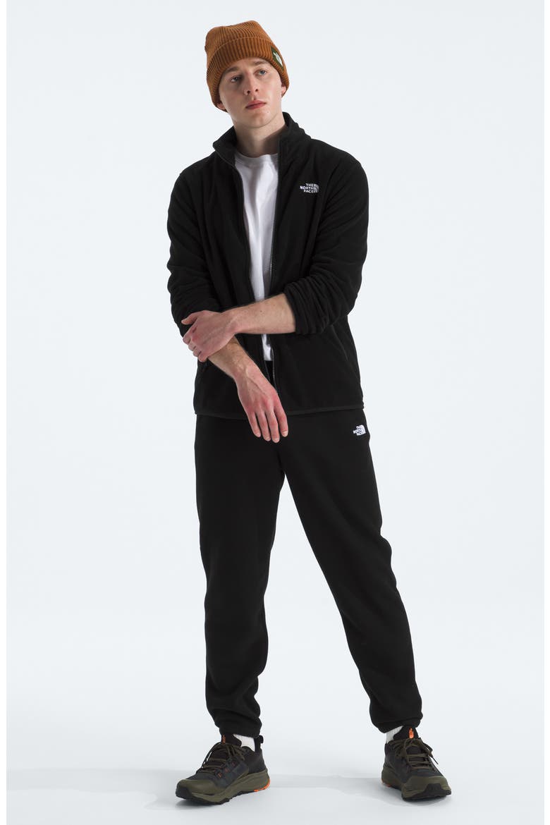 Glacier Fleece Zip Front Jacket, Alternate, color, TNF BLACK